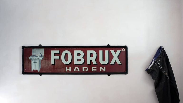 Emaille Schild Fobrux Haren