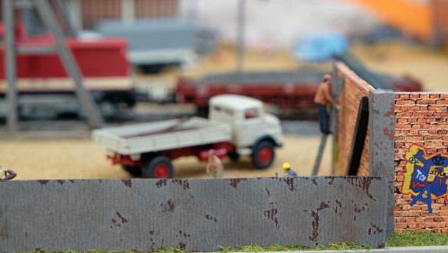 zaun gealtert selbstbau h0 1/18